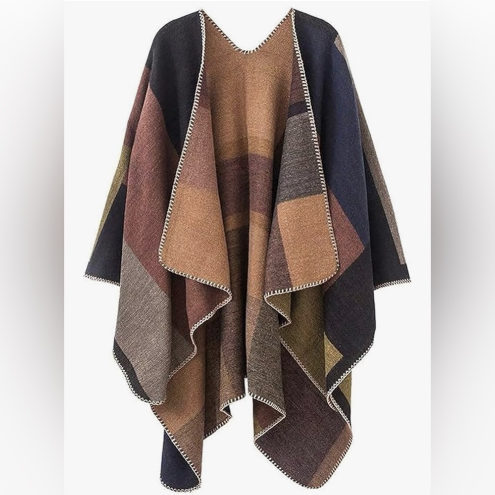 Women’s Patchwork Blanket Shawl